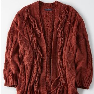 American Eagle Fringe Cardigan